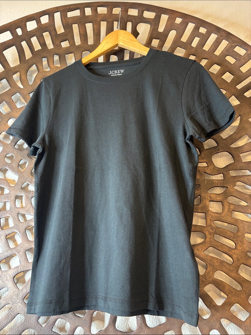 🖤J.Crew Vintage Jersey Crewneck Tee Black Short Sleeve Cotton Womens Small NWT